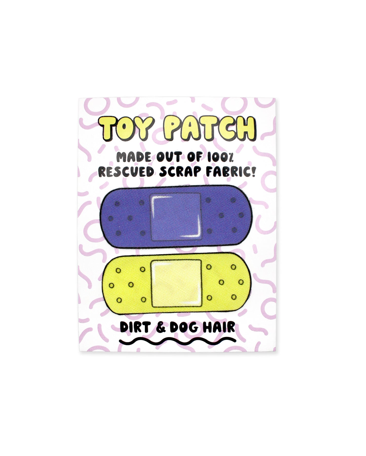 Bandage - Upcycled Sew On Dog Toy Patch (Pack of 2, colors randomized)