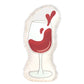 Whimsical eco-friendly dog toy shaped like a glass of wine. Made with durable canvas and plush cotton sherpa. All materials are non-toxic and vegan-friendly. 